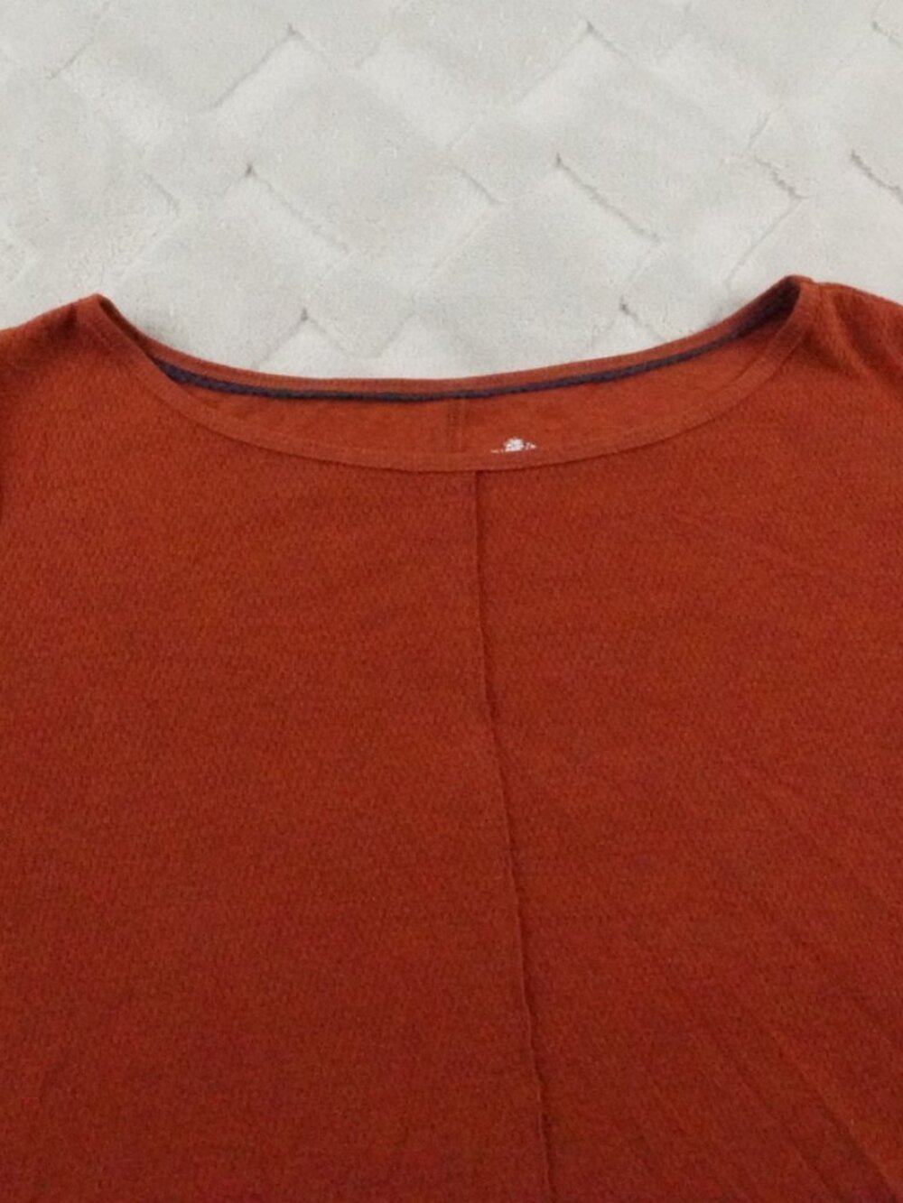 Anthropologie Crochet Cuffed Flare Sleeve Boho Thermal Knit Top XL - Picture 3 of 10